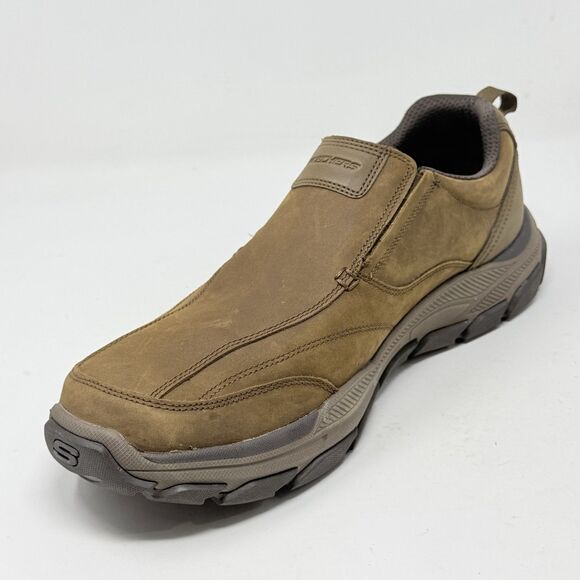 Skechers Respected Lowry Shoes Mens 13 Brown Leather Slip On Comfort Loafers main image 10